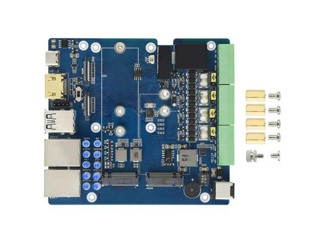 FOR RS485 4G Network Interface Multi-Function Expansion Board For Pi CM5 /2.5G Dual Ethernet Carrier Board