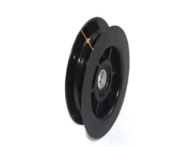 FOR 2pcs Forklift mast hydraulic hose guide wheel, pulley, suspension roller, double-groove with bearing