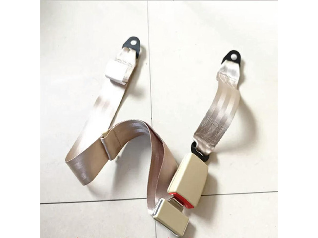 FOR Zhongba Bus Co Bus Passenger Seat Belt, Two-Point Seat Belt, Beige Seat Belt