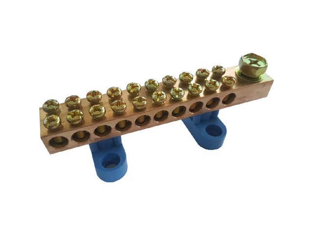 FOR Bus T2 Copper Equal Potential Grounding Terminal Bus Bar Network Room Voltage Equalizing Ring 4 50 250mm 118 16 9mm