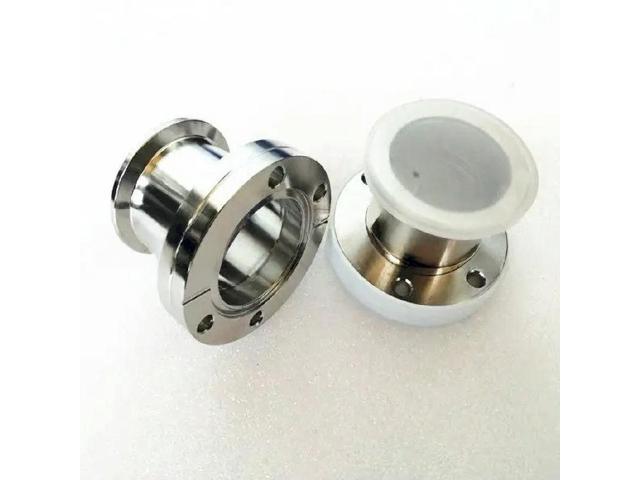 FOR 1Pcs 304 Vacuum CF to KF Flange Vacuum Adapter Through Reducer CF-KF16 25 40 35 63 100
