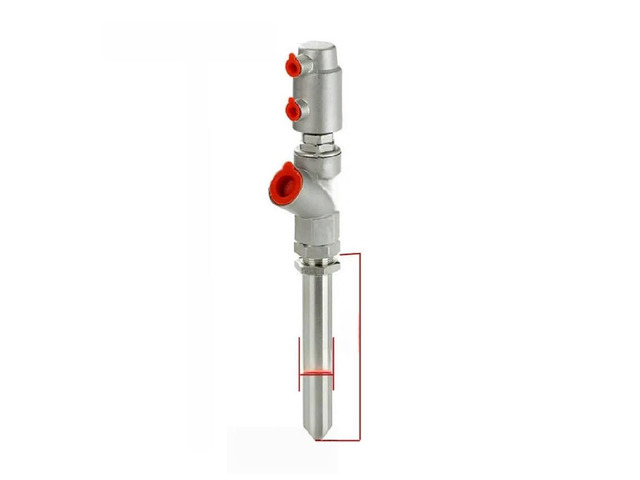 FOR 1PCS Stainless steel anti-drip pneumatic filling head DN25 extension rod, fi