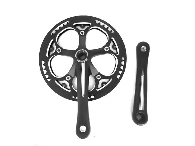 FOR 52T Chainring Aluminum Crankset 170mm Folding Bike Chainring 130BCD Square Hole Steel Sprocket CNC Guard
