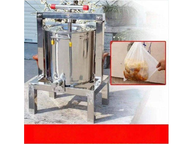 FOR Small Household Honey Press, Honeycomb Filter, Juicer, Sugar Mill, Stainless Steel Honey Press, Wax Press