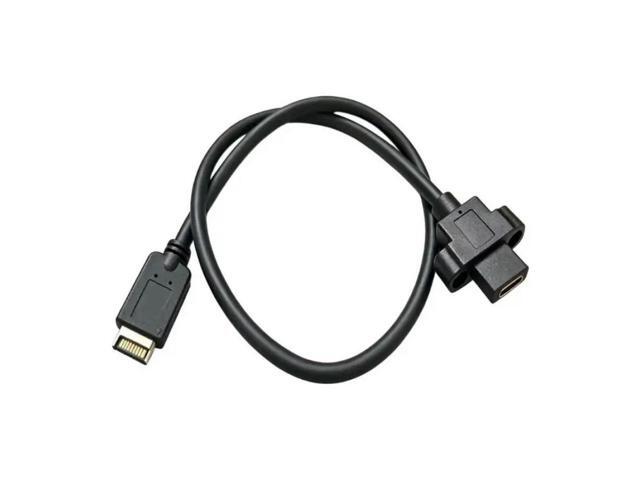 FOR 10Gbps 20Gbps Type E to USB 3.2 Gen 2 Female Front Panel Data Transfer Extension Cable for Professional Laptop Use
