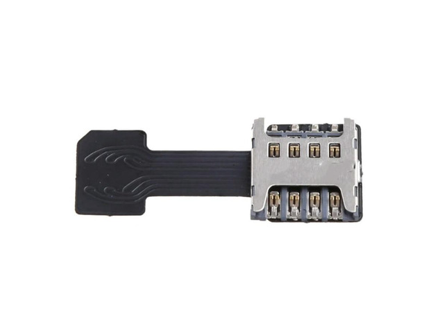FOR SIM Card Adapter Converter Standby Flex Cable Dual SIM + Micro SD Two-in-one