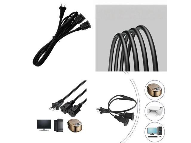 FOR Nema1-15P Safe Power Conversion Adapter, 1 Male to 2 Female US Standard 2P