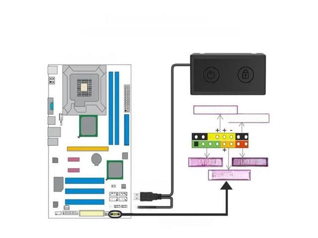 FOR Power Button Desktop Power Button External Lock Screen Switches Power Supply Button Extension for Computer