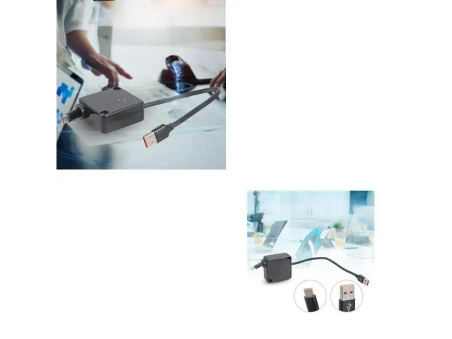 FOR Twist without Recessible USB Type C Cord Car Mountable for Electronics Acces