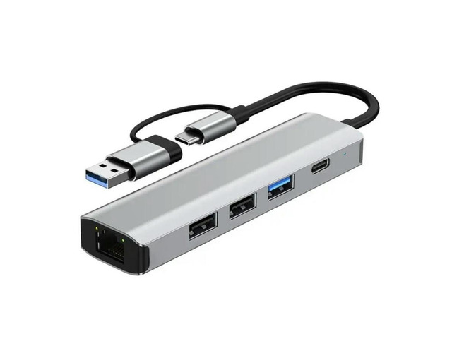 FOR USB C HUB Multiport Adapter Type C USB3.0 Data Transfer 100mbps/1000mbps