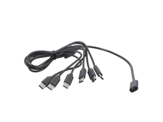 FOR USB C Female to Male Splitter Charging Cable Multi Device Support 5V 3A Output Plastic Housing Compact 50cm Length