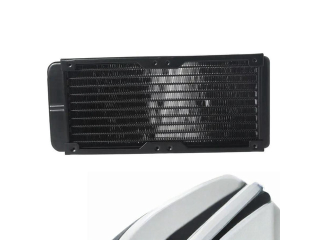FOR 1/4' Aluminum 10 Pipe Heat Exchanger Radiator for Computer CPU CO2 Water
