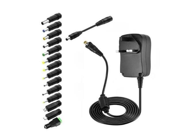 FOR Upgraded 30W Power Adapter and 14Tips for Electronics for Printers Game Consoles