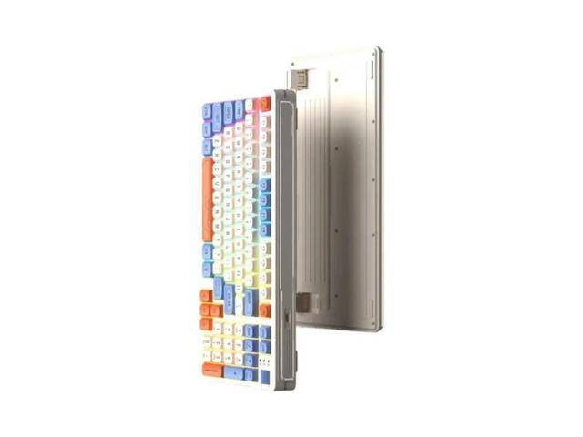 FOR Ergonomic Cord Keyboards With Dynamic RGBs Lighting Feedback 97Key ABS Construction Volumes Knob