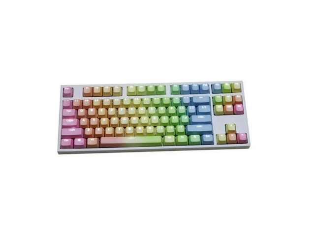 FOR PBT Double S Keycaps Keyboarde Colorful Transparent Keyboard Keycap