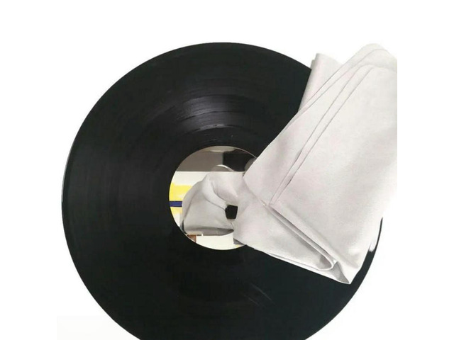 FOR 2PCS 40x40CM Water Absorbent Suede Deerskin Towels Cleaning Cloth for LP Vinyl Records Cleaner Clean Accessories Kit