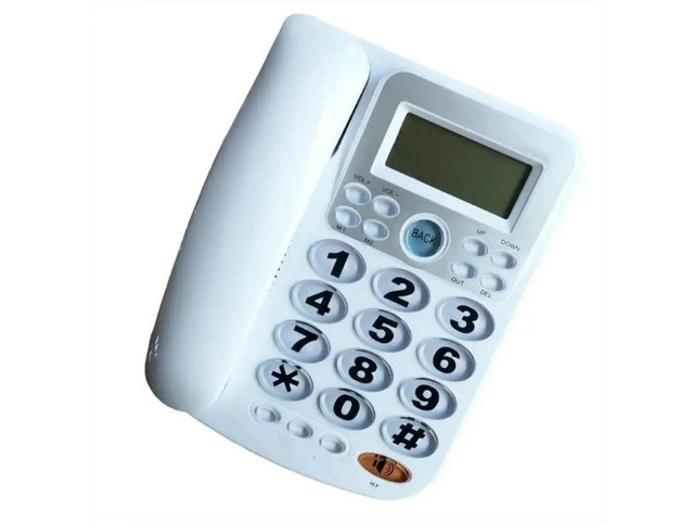 FOR KX~2040CID Desktop Corded Telephone Home Fixed Phone Landline Telephone Big Buttons Speakerphone Caller Display LCD