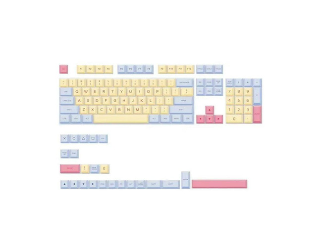 FOR 128Keys / Set XDA Profile Keycaps PBT Dye Sublimation Keycaps for Cherry MX Switch 61 64 68 78 84