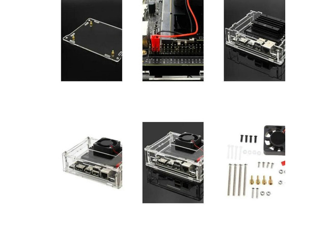 FOR 1Pcs Clear Acrylic for Case with Cooling Fan for Jetson for B01 Version