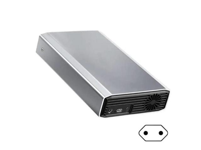 FOR ToolsFree SATAs HDD SSD Enclosure with Cooling Fan 5Gbps USB 3.1 Aluminium