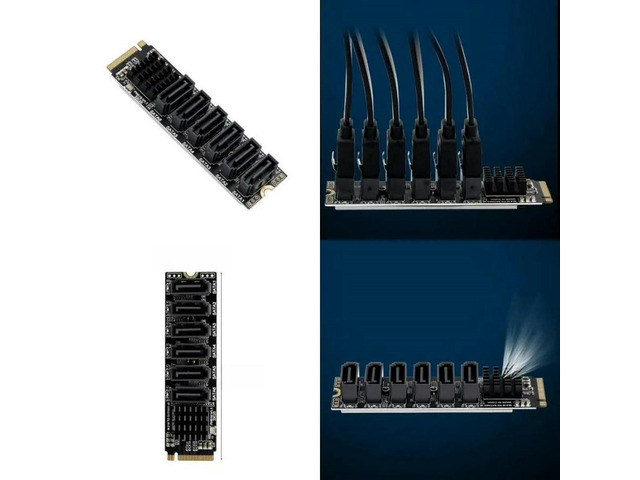 FOR PCIE to Expansion Card 6 Full Speed Ports 6Gbps Transfer Expansion