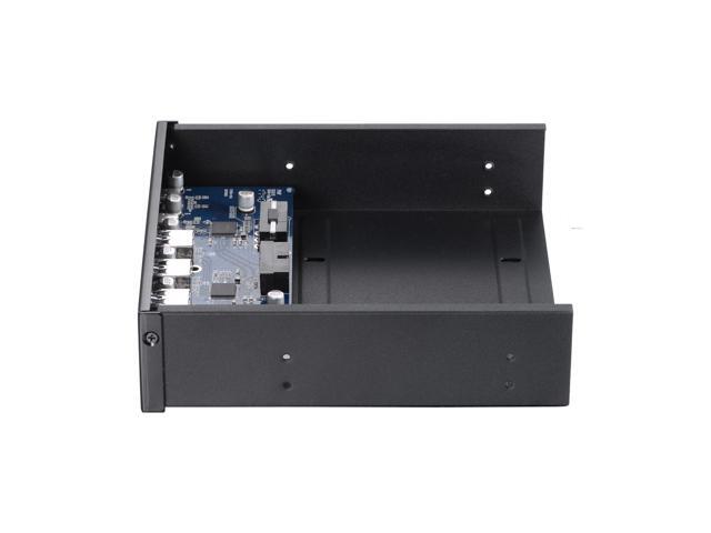 5.25' Front Bay USB HUB 2-Port USB 3.1 & 4-Port USB 3.0 High Speed 5Gbps USB Hub Front Panel Computer Case Optical Drive Bay Converter Hub