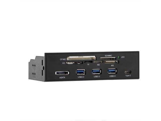 3.0 Front Panel Multi-Port PC Front Panel Internal 3.0 eSATA Type-C MD TF SD Card Reader Hub Front Panel