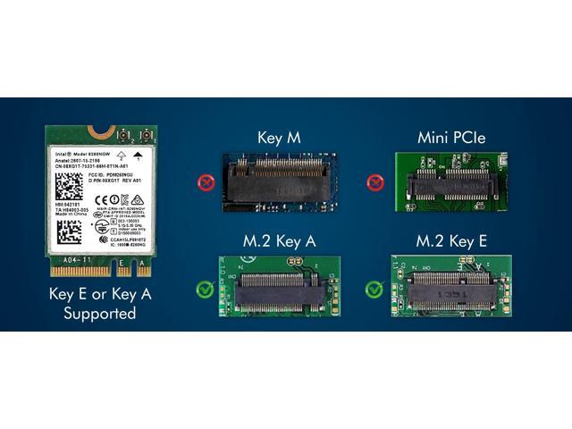 Legacy M.2 Wi-Fi Adapter for Intel 8260 Wireless-AC 867Mbps WiFi with Bluetooth 4.2 2.4GHz & 5GHz Network Card Works with Intel, AMD, Linux &...