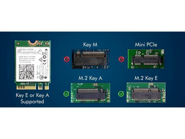 Legacy M.2 Wi-Fi Adapter for Intel 3165 Wireless-AC 433Mbps WiFi with Bluetooth 4.0 2.4GHz & 5GHz Network Card Works with Intel, AMD, Linux &...