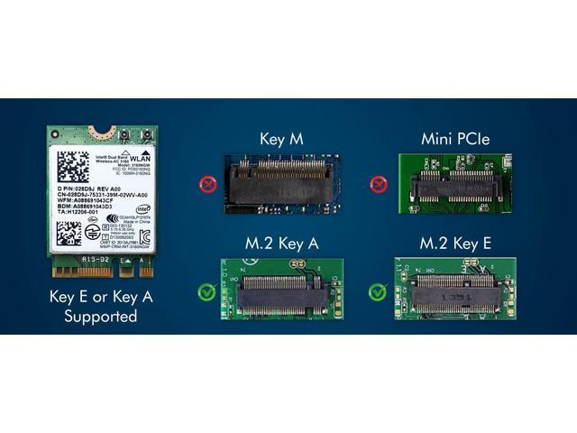 Legacy M.2 Wi-Fi Adapter for Intel 3160 Wireless-AC 433Mbps WiFi with Bluetooth 4.0 2.4GHz & 5GHz Network Card Works with Intel, AMD, Linux &...