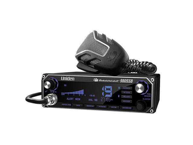 Bearcat 980 40- Channel SSB CB Radio with Sideband NOAA WeatherBand,7- Color Digital Display PACB Switch & TruckSpec TS-18CC 18' RG-58AU Coaxial...