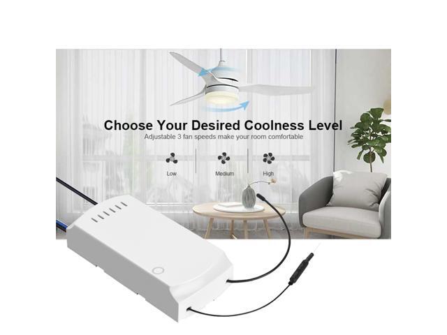 SONOFF IFan03+RM433 Ceiling Fan Controller Smart Switch Controller with RF Remote WiFi Smart Ceiling Fan Light Controller APP Remote Control ON...
