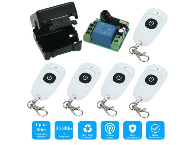 433MHz DC12V 1CH RF Wireless Remote Control Switch + 5PCS RF 433MHz Transmitter Remote Controls For Household Appliances Electronic Lock Control. photo
