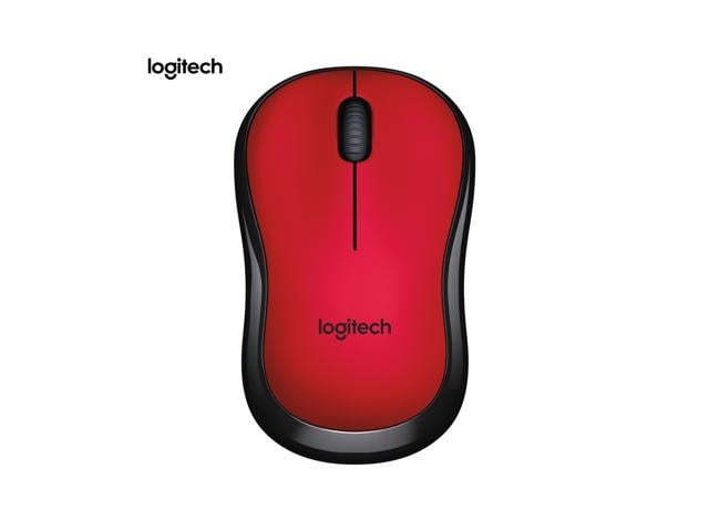 Logitech M220 Wireless Wifi Mouse Ergonomic Silent Mobile Computer Mouse with 2.4G Receiver Red