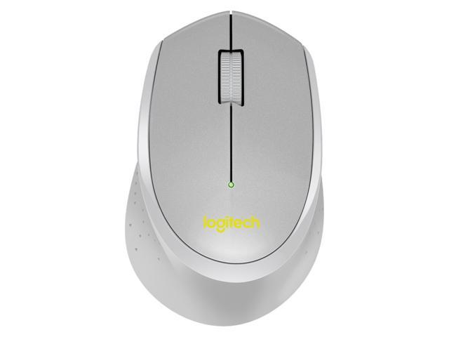 Logitech M330 2.4GHz Wireless Mouse Ergonomic Mute Mouse with 2.4G Nano Receiver Plug and Play for Desktop Computer Laptop Grey