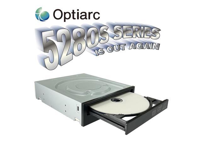 Optiarc 5280S-CB-ROBOT 24X SATA Internal CD DVD Optical Drive Burner with Extended Tray for Compatibility with Robotic autoloaders (BULK)