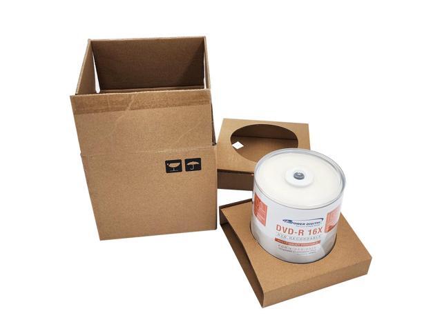 Vinpower Digital DVD-R 4.7GB 16x White Inkjet Printable Hub Recordable Media - 100 Disc Cake Box Spindle