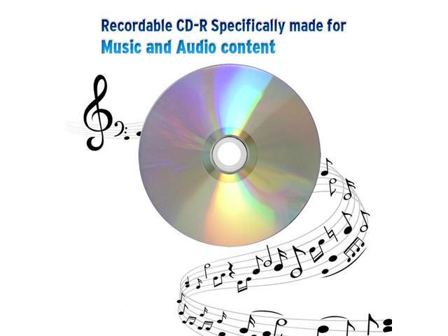 Vinpower Digital Blue AZO CD-R 700MB 52X Shiny Silver Top Recordable Media Disc - 100pk Cake Box 16M-115-BX (FFB), 100 Discs