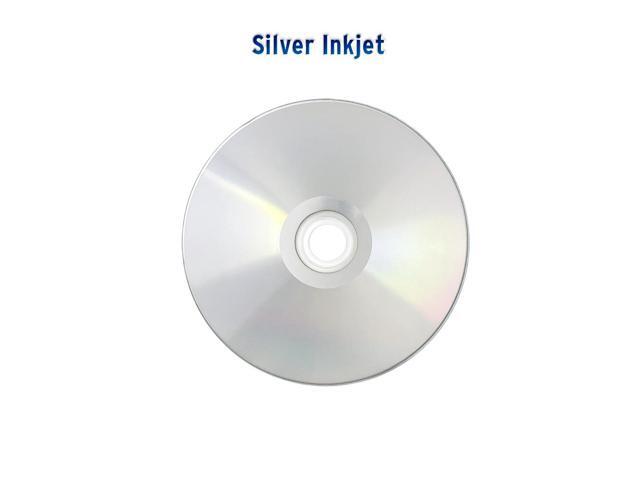 PlexDisc CD-R 700MB 52X Silver Inkjet Hub Printable Recordable Media - 100pk Cake Box (FFP) 631-315-BX, 100 Discs