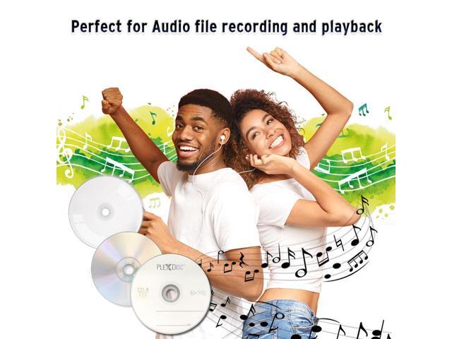 PlexDisc CD-R 700MB 52X Logo Top Recordable Media - 50pk Cake Box (FFP) 631-814-BX, 50 Discs