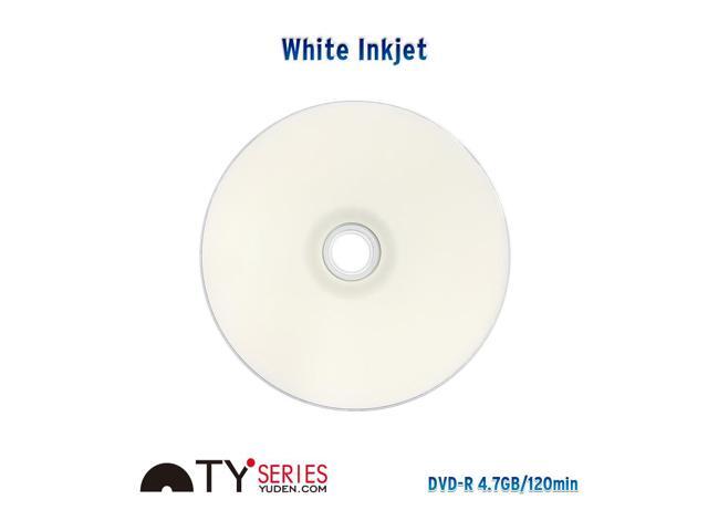 PlexDisc TY Series DVD-R 16X 4.7GB White Inkjet Hub Printable DVD-R - 50 Discs Cake Box