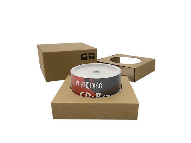 PlexDisc TY Series Blue CD-R 52X 700MB Digital Audio Logo Top Recordable Media Disc - 50pk Cake Box 669-814-BX (FFB), 50 Discs