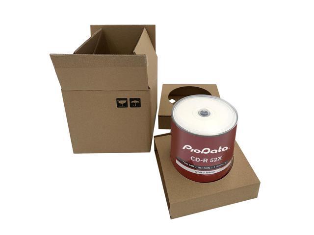 PioData CD-R 52X 700MB Moisture Resistant White Inkjet Printable - 100 Disc Cake Box Spindle