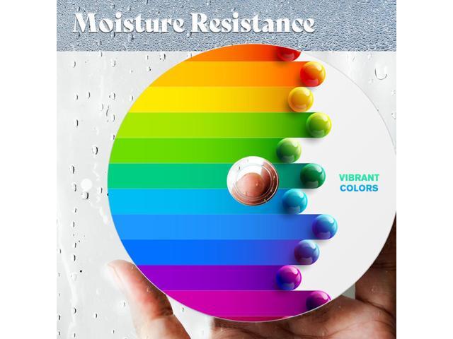 PioData CD-R 52X 700MB Moisture Resistant White Inkjet Printable - 100 Disc Cake Box Spindle