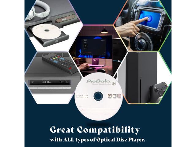 Piodata DVD-R 4.7GB 16X Logo Top Blank Media - 100 Disc Cake Box Spindle