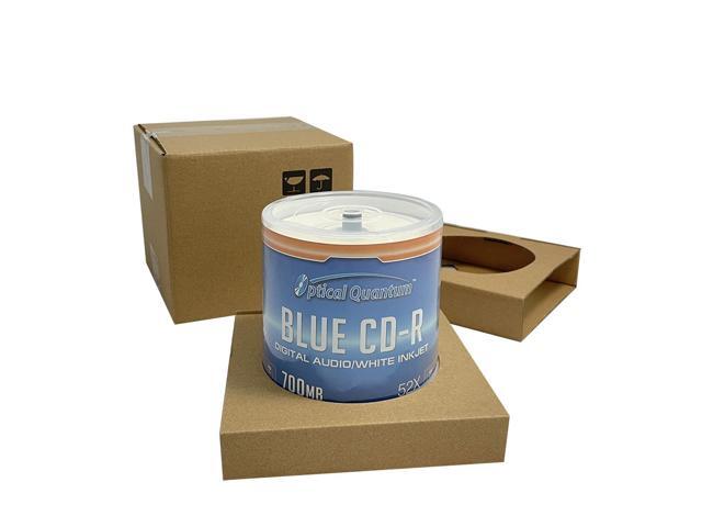 Optical Quantum Digital Audio Music 700MB 52x Blue AZO CD-R White Inkjet Printable, 100 Discs