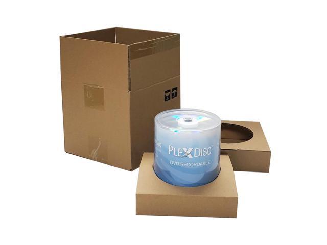 PlexDisc DVD-R 4.7GB 16x Recordable Media Silver Top Disc 100pk Cake Box 632-115-BX, 100 Discs
