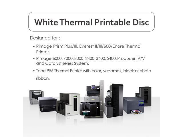 Plexdisc 4.7GB 16X DVD-R White Thermal Hub Printable Disc 100 Packs Model 632-415-BX