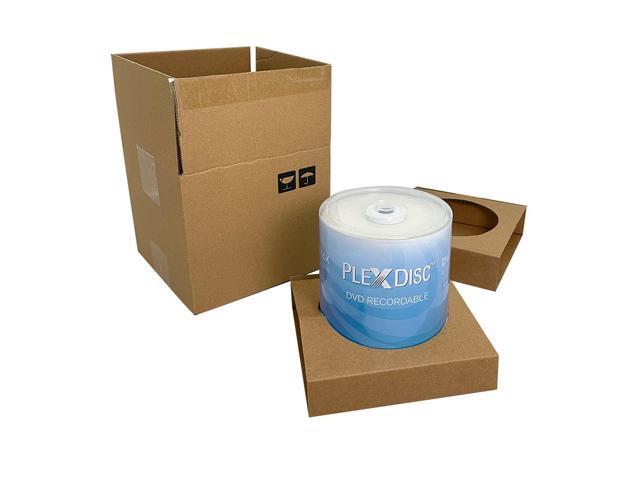 PlexDisc DVD+R 4.7GB 16X White Inkjet Printable Hub Printable - 100pk Cake Box 63C-215-BX, 100 Discs