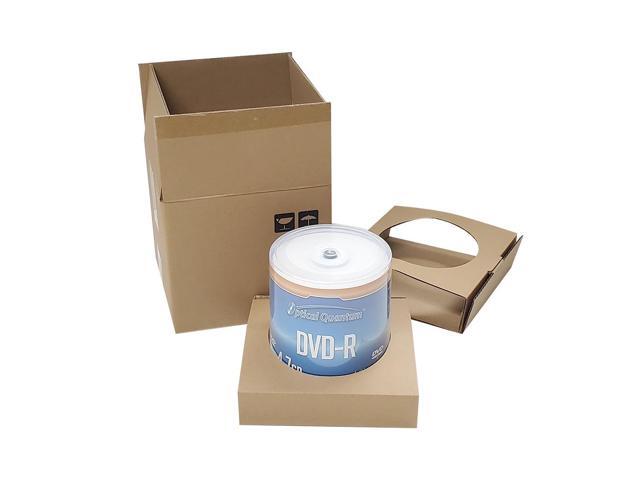 Optical Quantum DVD-R 4.7GB 16X White Inkjet Printable Hub Printable - 100pk Cake Box, 100 discs